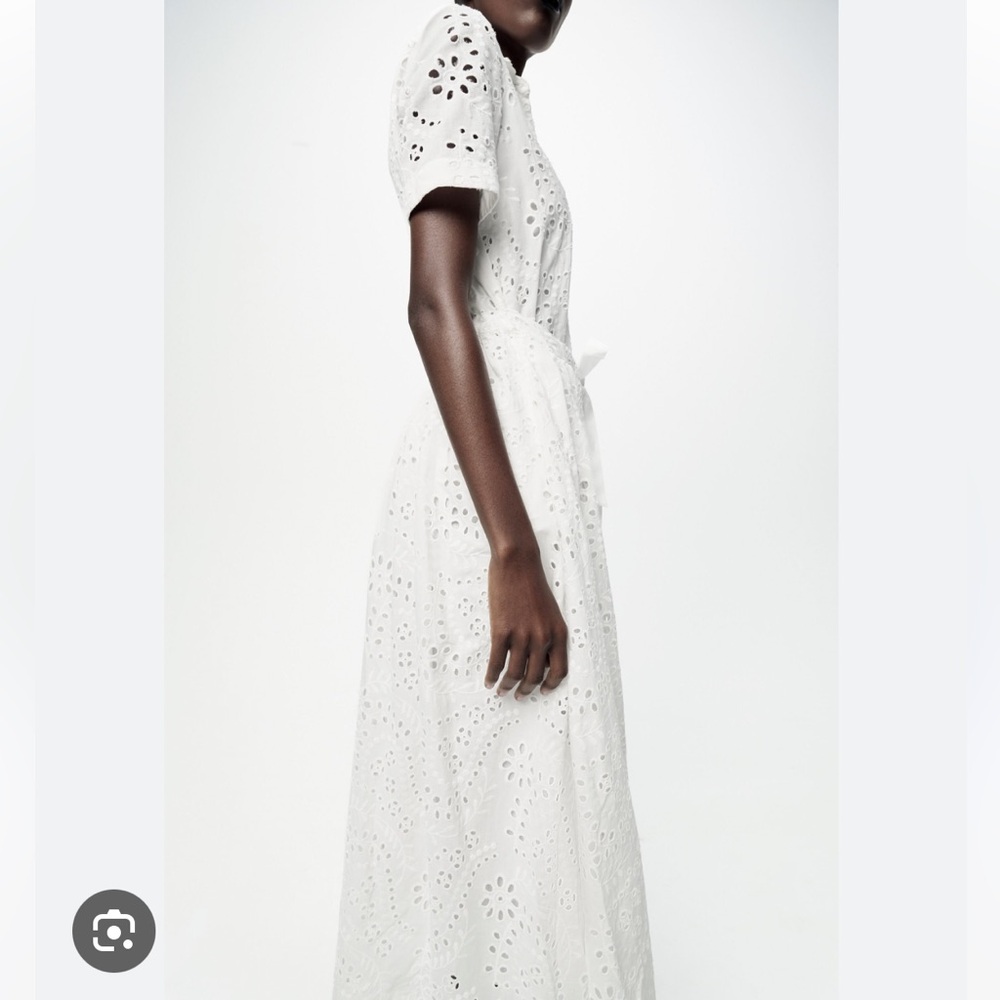 ZARA EMBROIDERED SHIRTDRESS - Picture 3 of 8